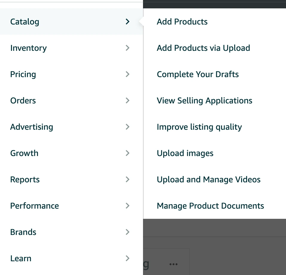 How to Sell on Amazon Canada: Catalog